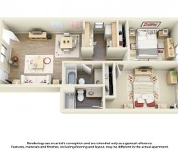 2BR/2BA - Pavilions at Pantano Apartments