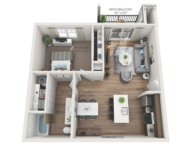 Floorplan - Glacier Run Apartments