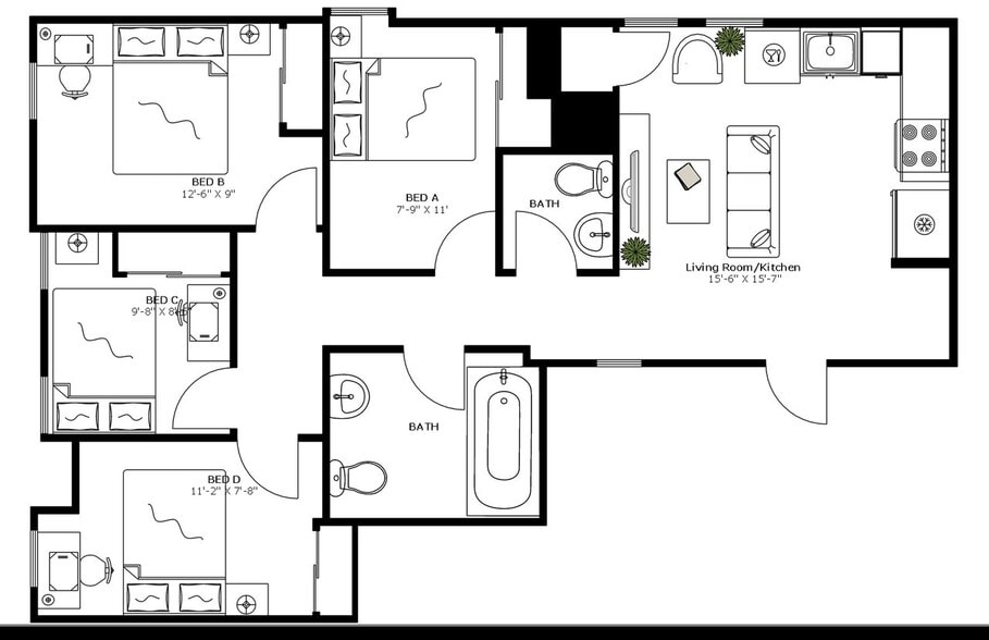 Building Photo - Room in Shared 4 bed/1.5 bath home