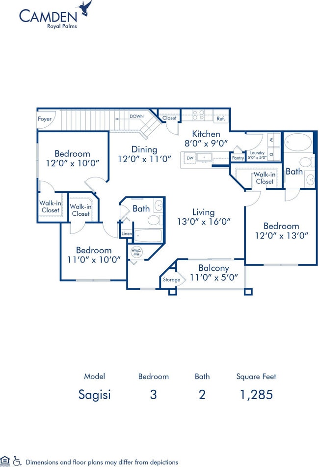 Floorplan - Camden Royal Palms