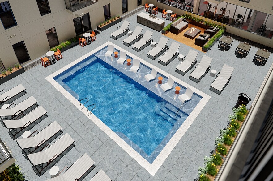 Pool Aerial View - The Sinclair