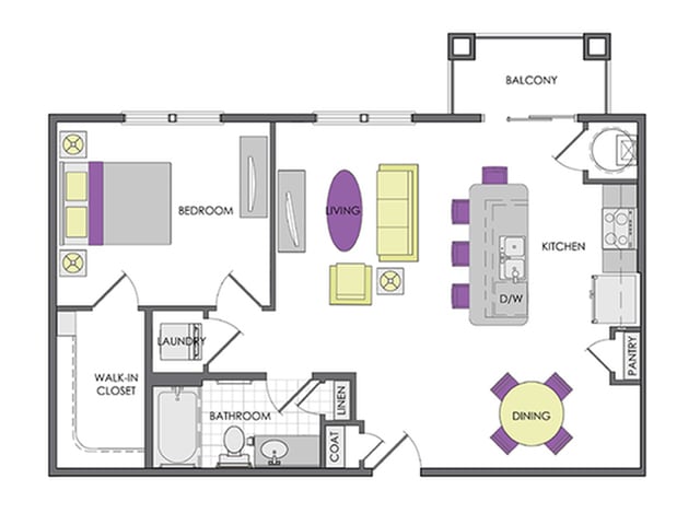 Macaw | 1 Bed / 1 Bath - The Hamilton at Lakeside