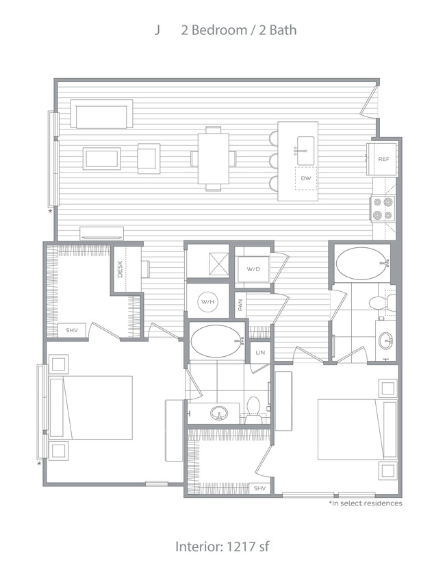 J 2 Bed / 2 Bath - Hanover Crossing Residences