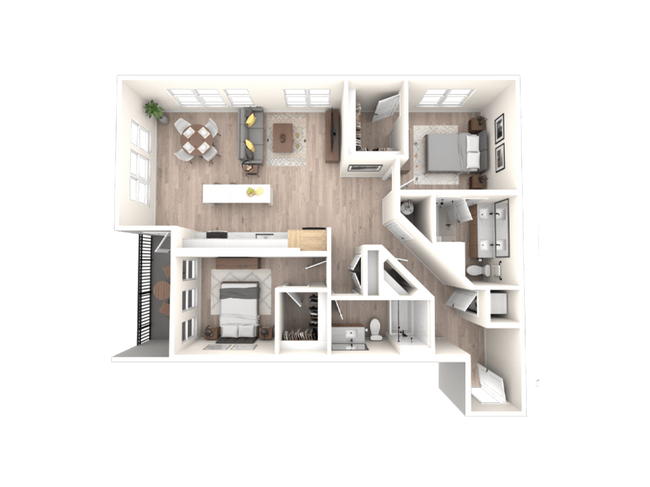 Floorplan - Tempo at Nine Mile Station Apartments