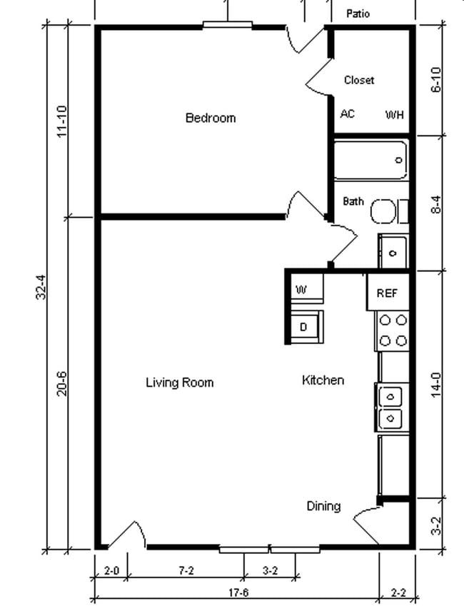 1BR/1BA - English Village Apartments