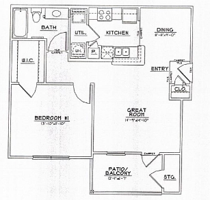 Floorplan - Sedona Springs Apartments