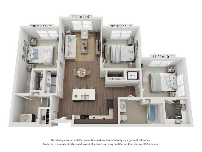 Floorplan - Trailside Lofts