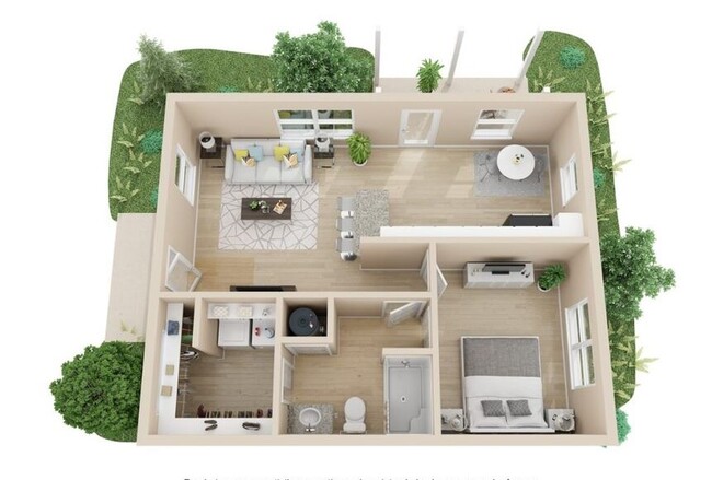 Floorplan - **109 Living