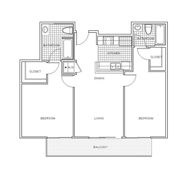 Capri 2x2 floor plan PR SM Capri LLC - PR SM Capri LLC