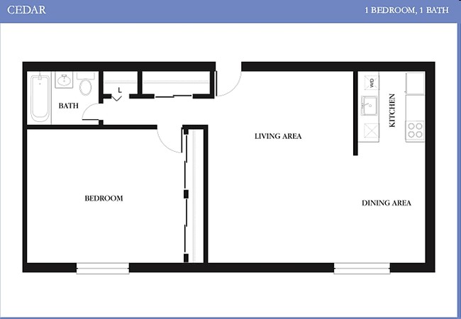 1BR/1BA - The Fairmont