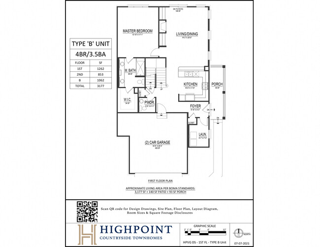 Floorplan - HIGHPOINT Countryside Townhomes