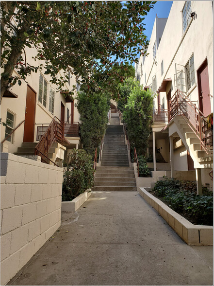 Stairs Leading up in direction of apt - Westwood Apartments, Inc