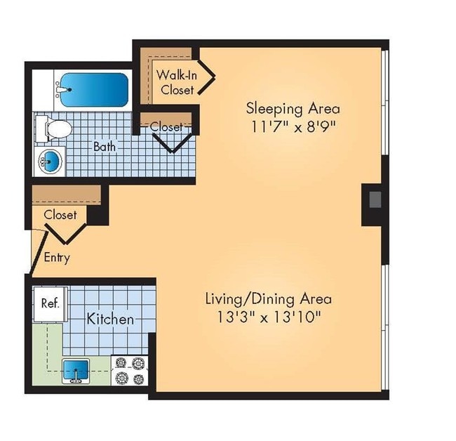 Floorplan - The Square at 511 Apartments
