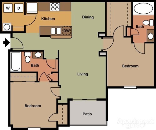 2 bedroom - Granite Landing
