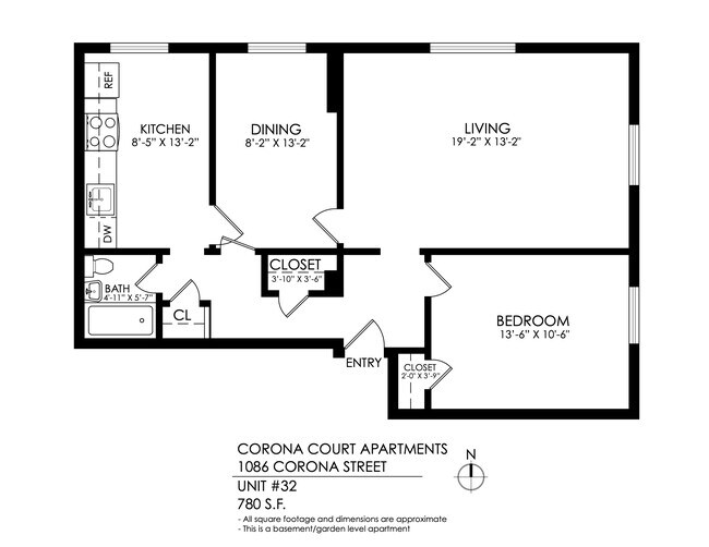 Floorplan - Corona Court Apartments