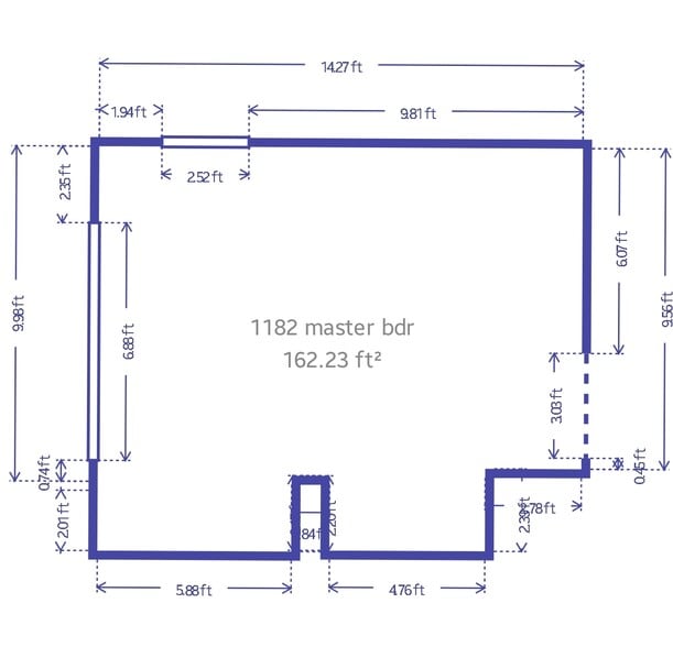 Master bedroom - 1182 Lane Pl