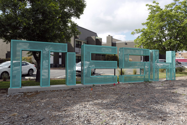 Entrance Sign - Mesh Apartments