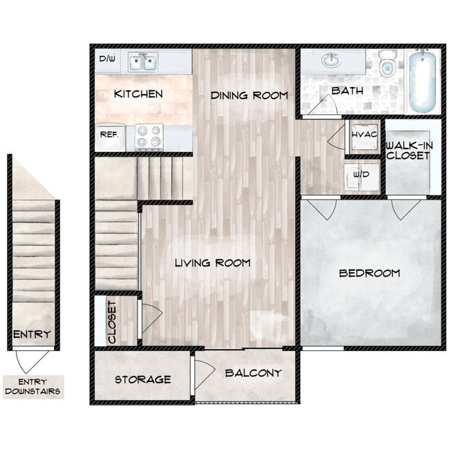 Floorplan - Shiloh Creek Apartments