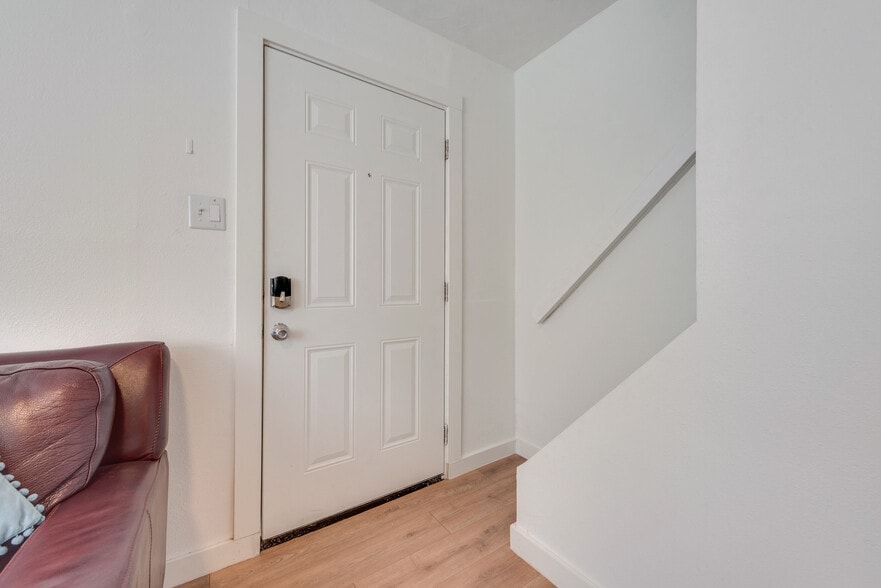 2 Stories - Main Bedroom Upstairs, 2 bedrooms downstairs Narrow Stairs - 709 N Pecan St