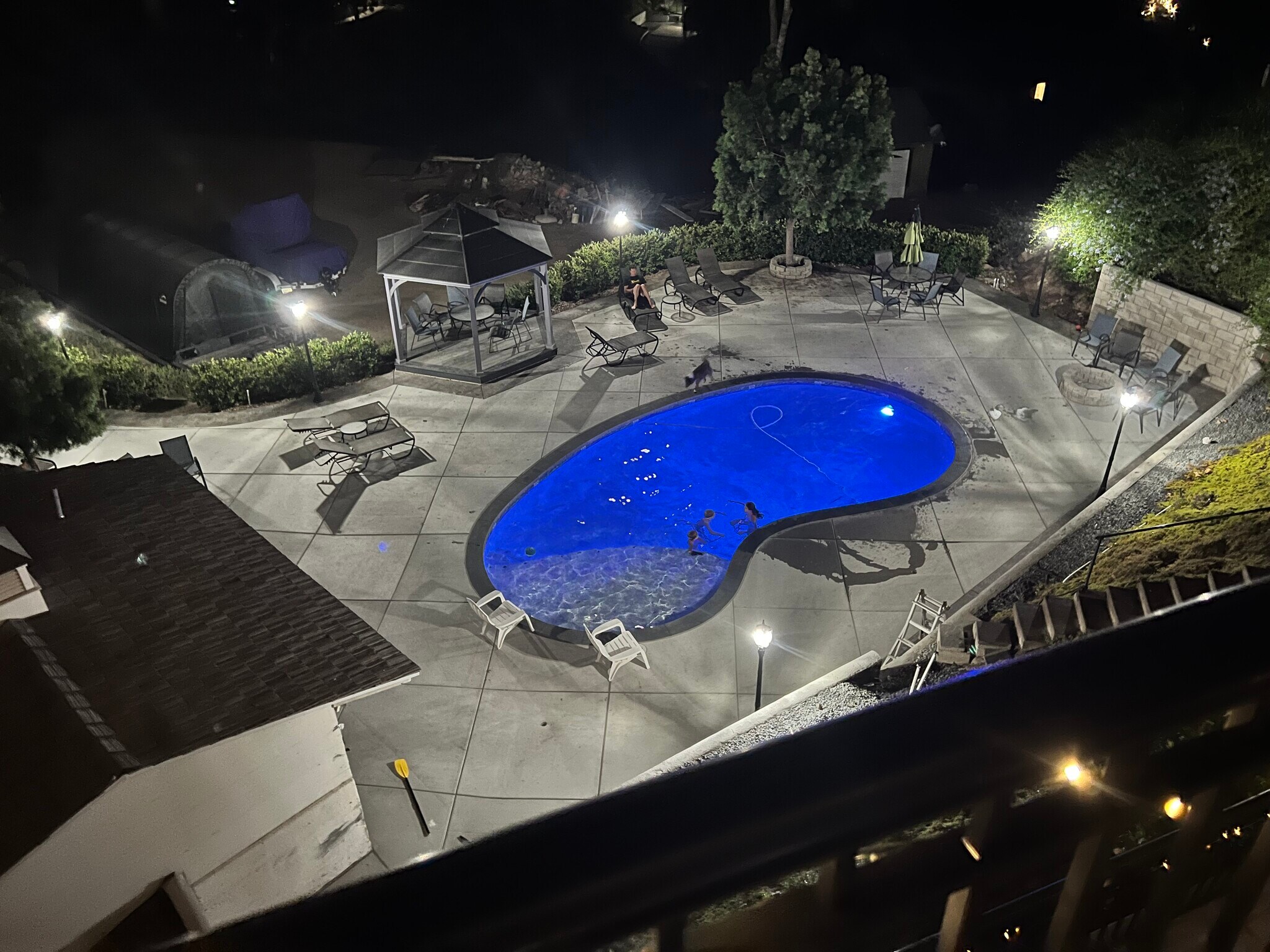 Pool at Night - 9589 Alto Dr