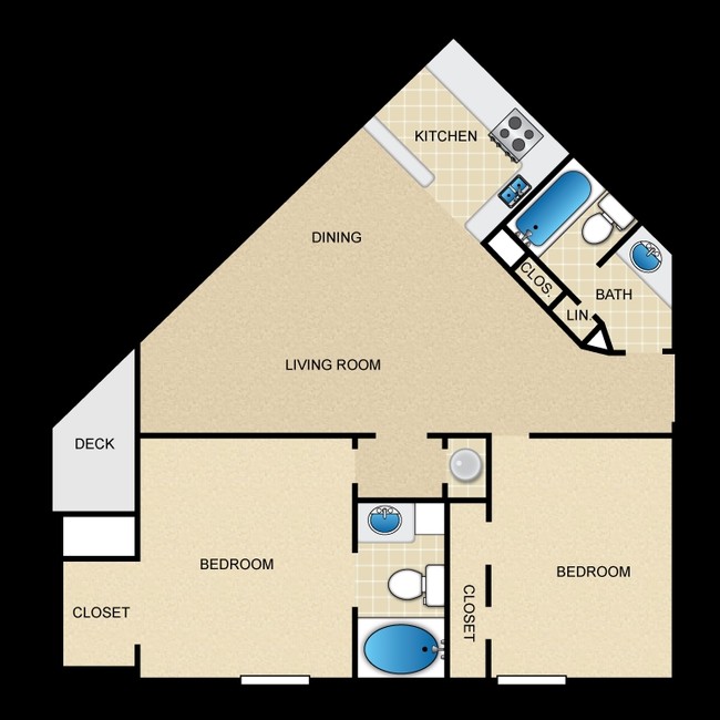 2BR/2BA - Georgetown Park