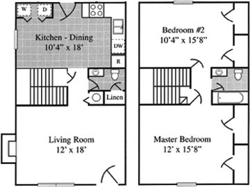 2BR/1.5BA - Haywood Meadows Apartments