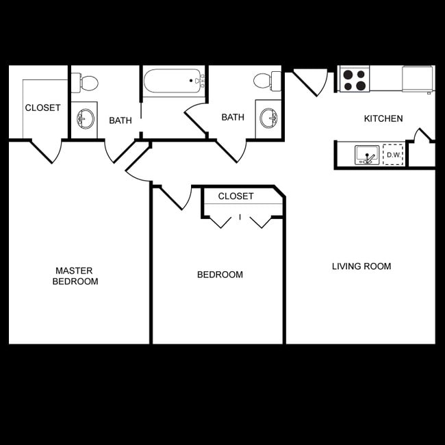 2BR/1.5BA - Rosalind Villas