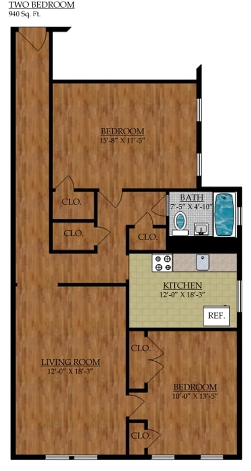 2BR/1BA - Beech Kearny Associates