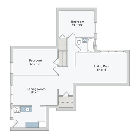 Floorplan - 5222-38 S. Drexel Avenue