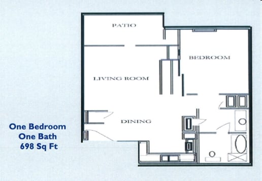1BR/1BA - Comfrey Senior Apartments