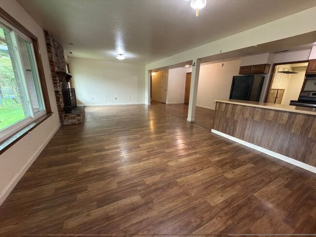 Living Room and partial kitchen