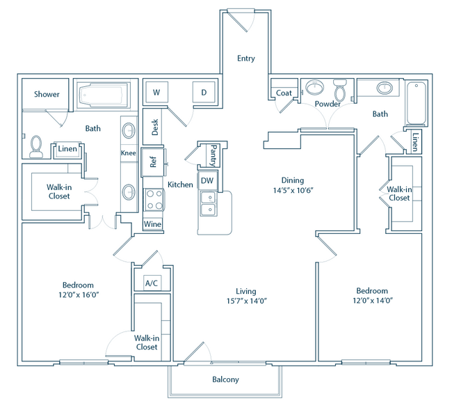 The Willowick Floor Plan - The Belle Meade at River Oaks