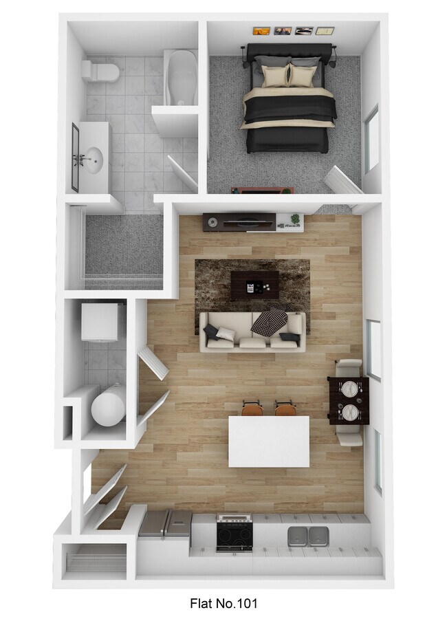 Flat No. 101 - Market and Main - Market & Main