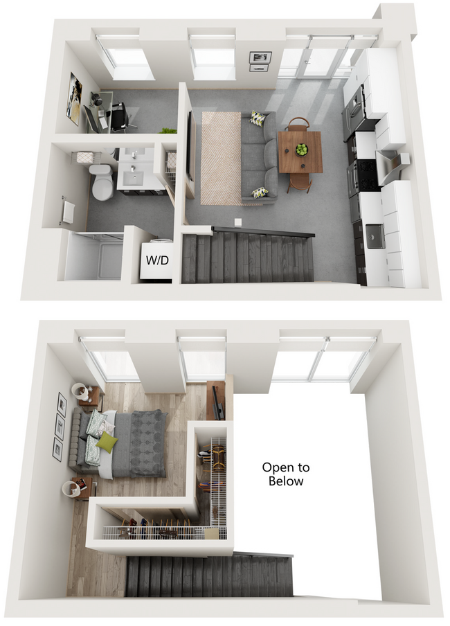 Floor Plan Loft 1 - Ox-Op Apartments