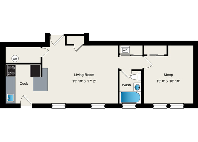 Floorplan - 1640 N Damen Apartments