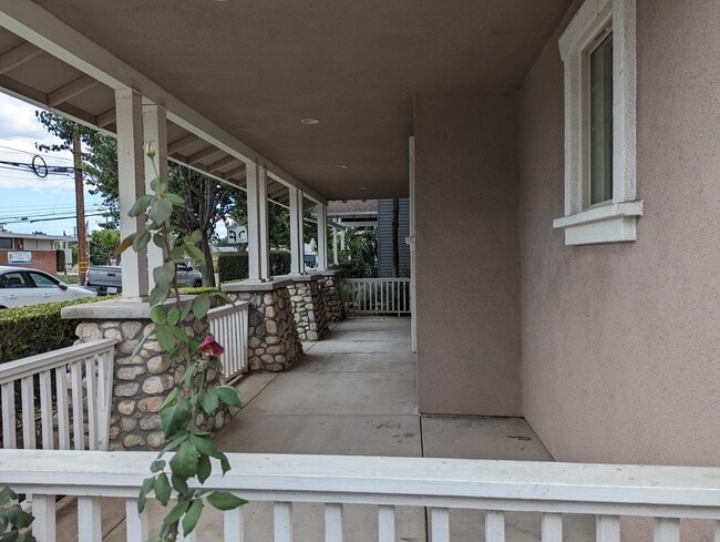 Spacious covered porch - 305 W Duarte Rd