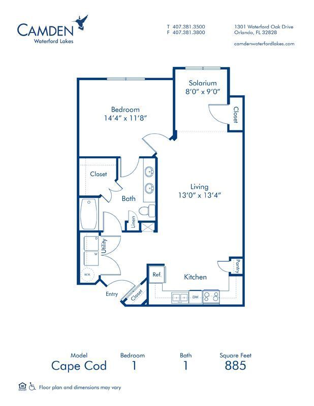 Floorplan - Camden Waterford Lakes