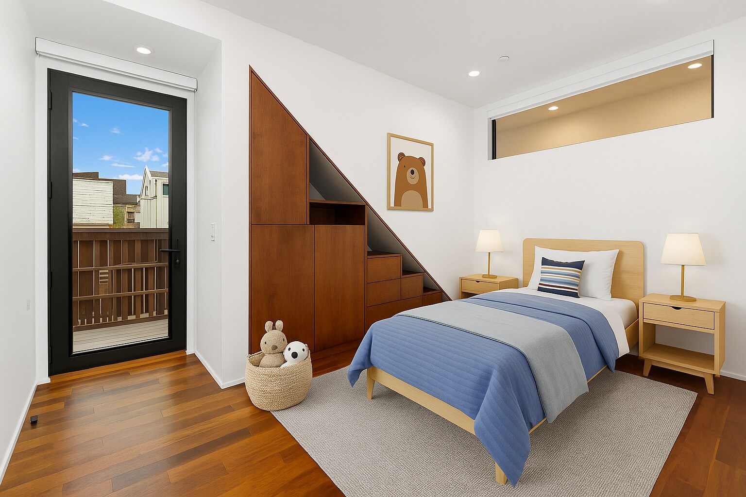 2nd downstairs bedroom virtually staged. - 4640 Del Monte Ave