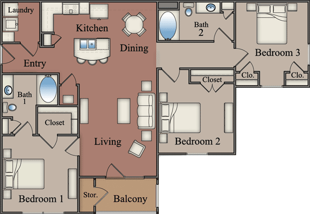 Floorplan - Crescent Bluff