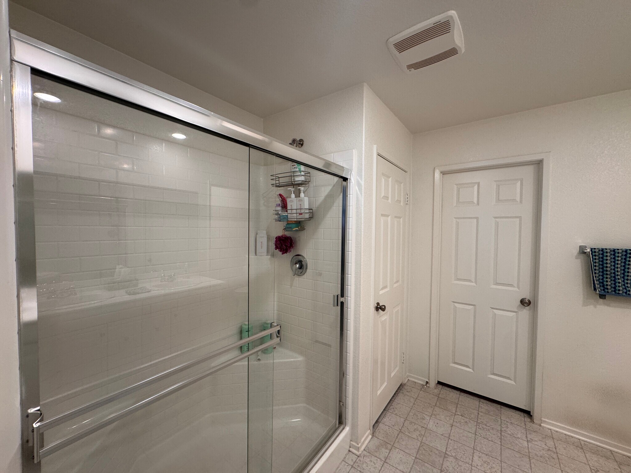 master bathroom shower and closet door - 15659 Whispering Creek Way