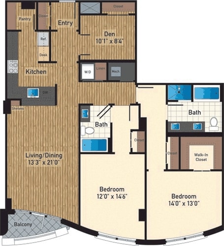 Floorplan - 425 Mass