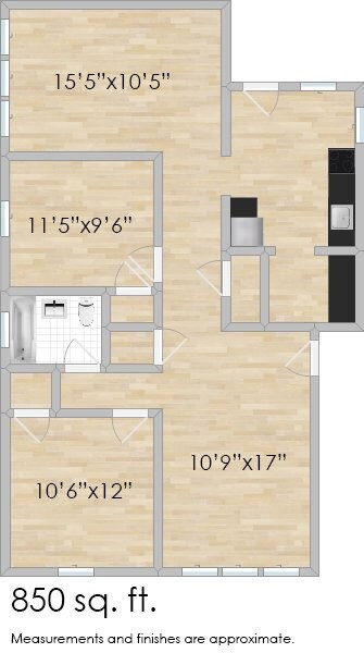 Floorplan - 218-228 Pleasant St. and 134-140 S. Harvey Ave.