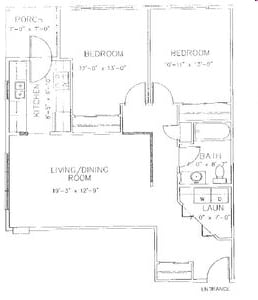 2BR/1BA - Sedgemeadow Senior Housing