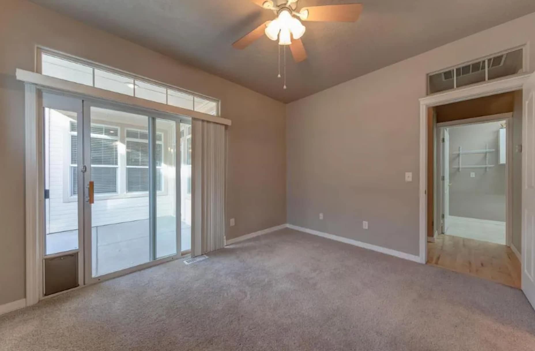 1st Floor Master Bedroom with access to patio - 6110 North Point Bar Ln