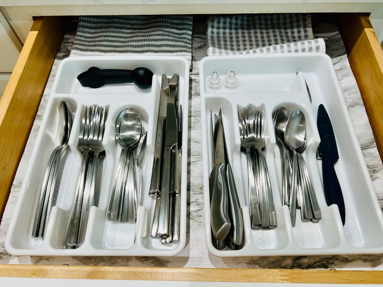 Kitchen details, lots of utensils and cookware - 24 Westwind St