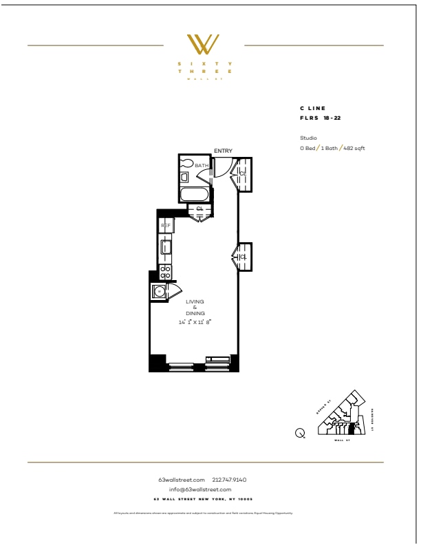 Floorplan - 63 Wall Street