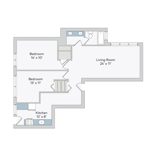 Floorplan - 5222-38 S. Drexel Avenue