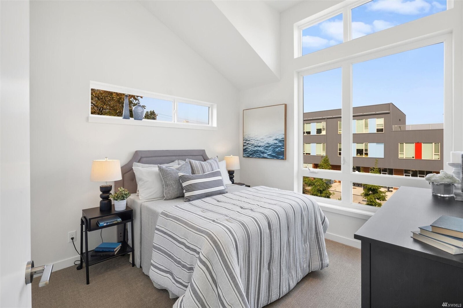 Bedroom holds queen bed, ample closet space and space for a desk - 2117 S Walker St
