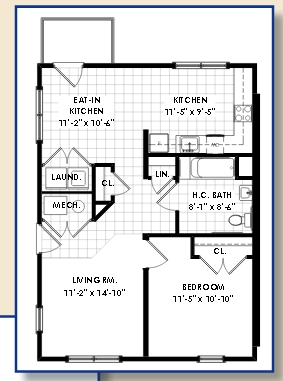 1BR/1BA - Arbor Place I & III