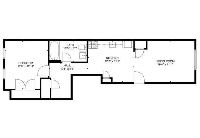 Floorplan - Tioga Garden Apartments